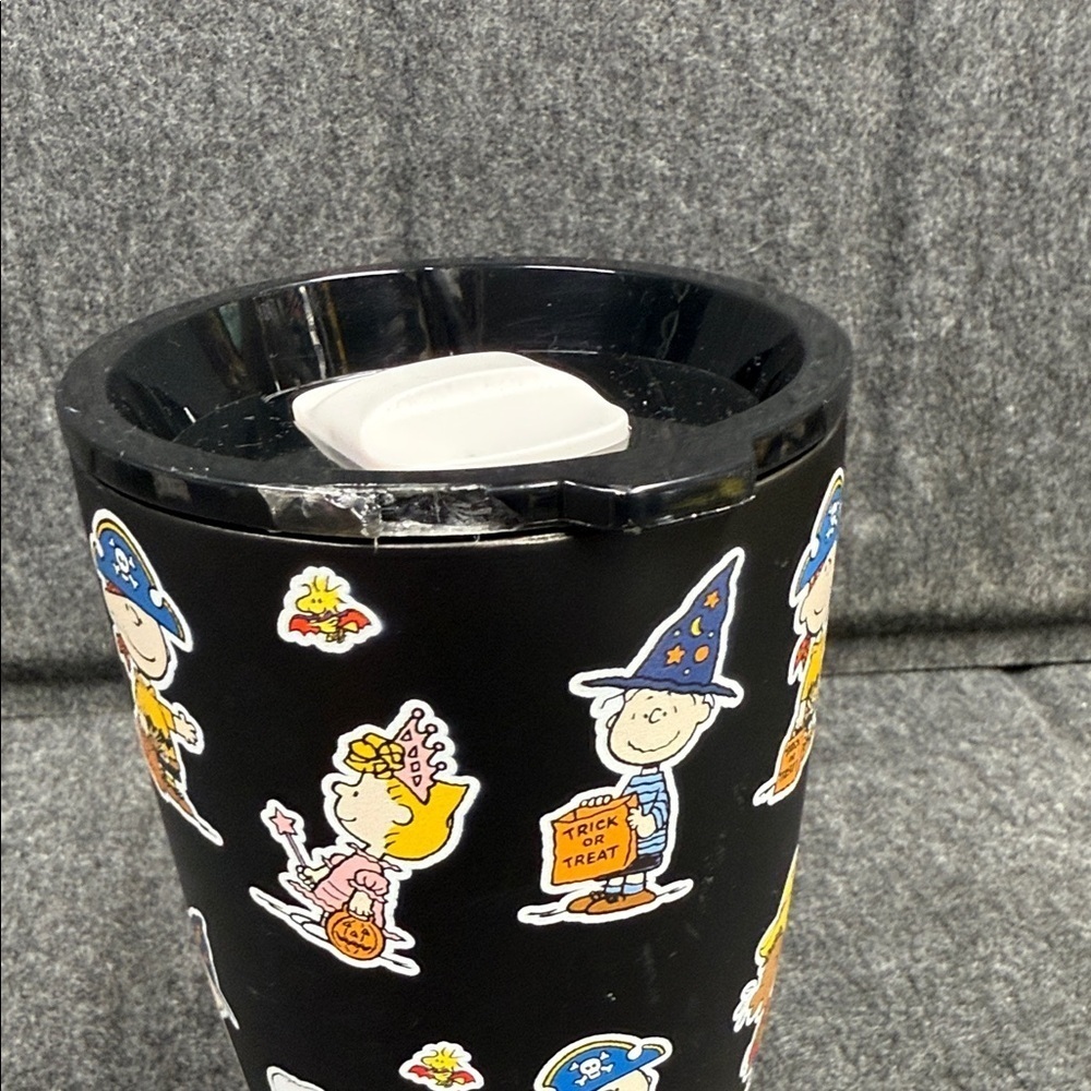 Peanuts Black Tumbler with Characters - Picture 8 of 11